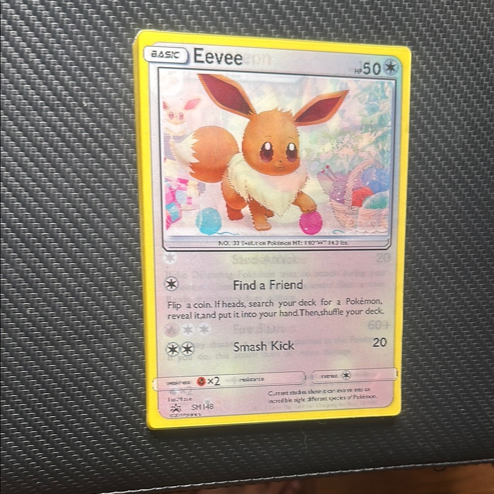 Eevee Pokémon Trading Card 3d motion sticker